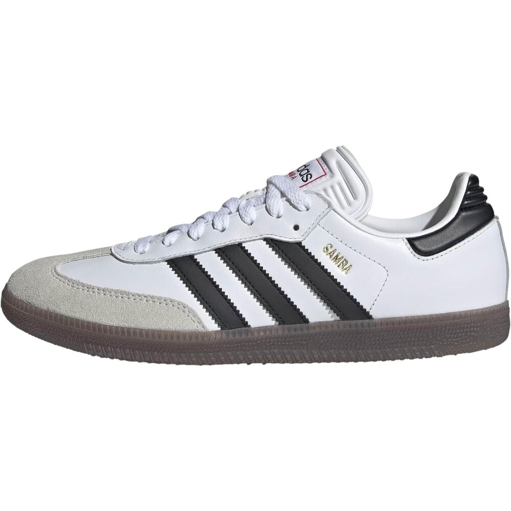 adidas Samba Indoor Sneaker Unisex White/Black/Red Men's 6.5